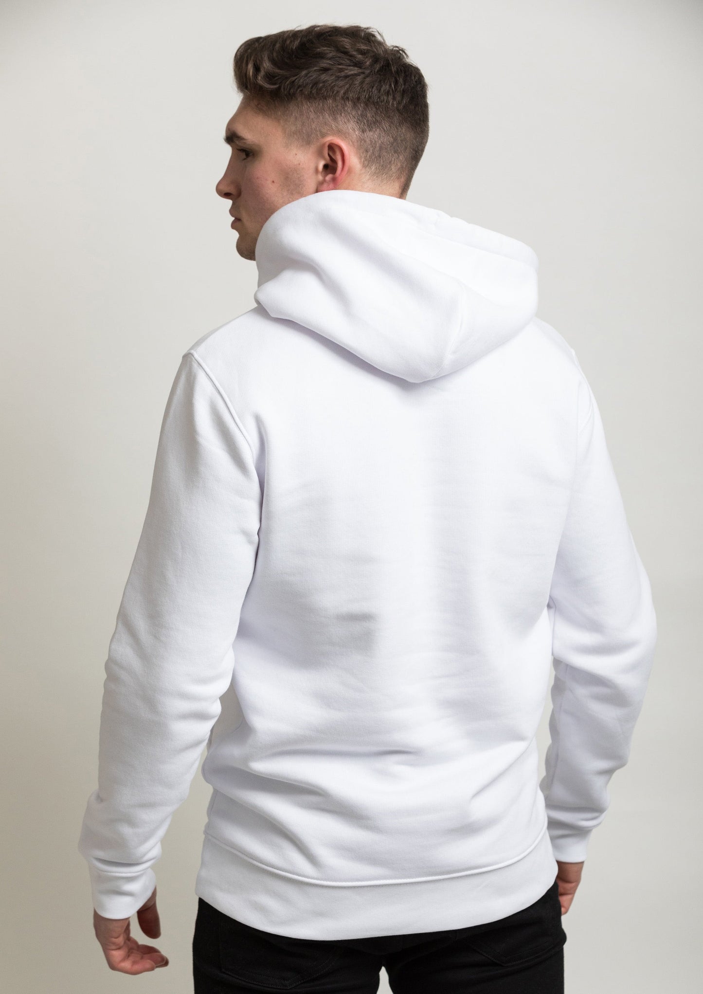 White Organic Cotton Hoodie