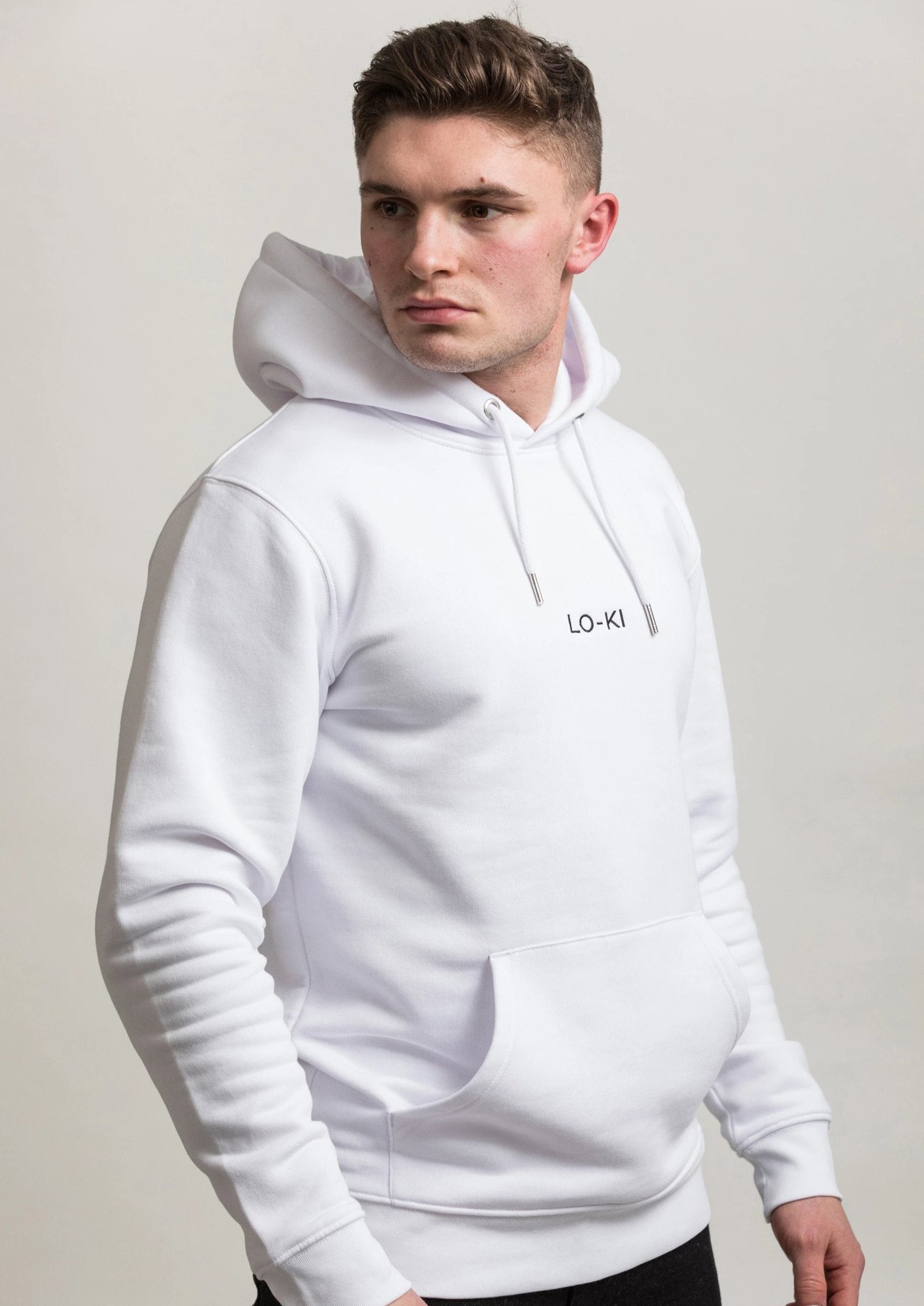 White Organic Cotton Hoodie