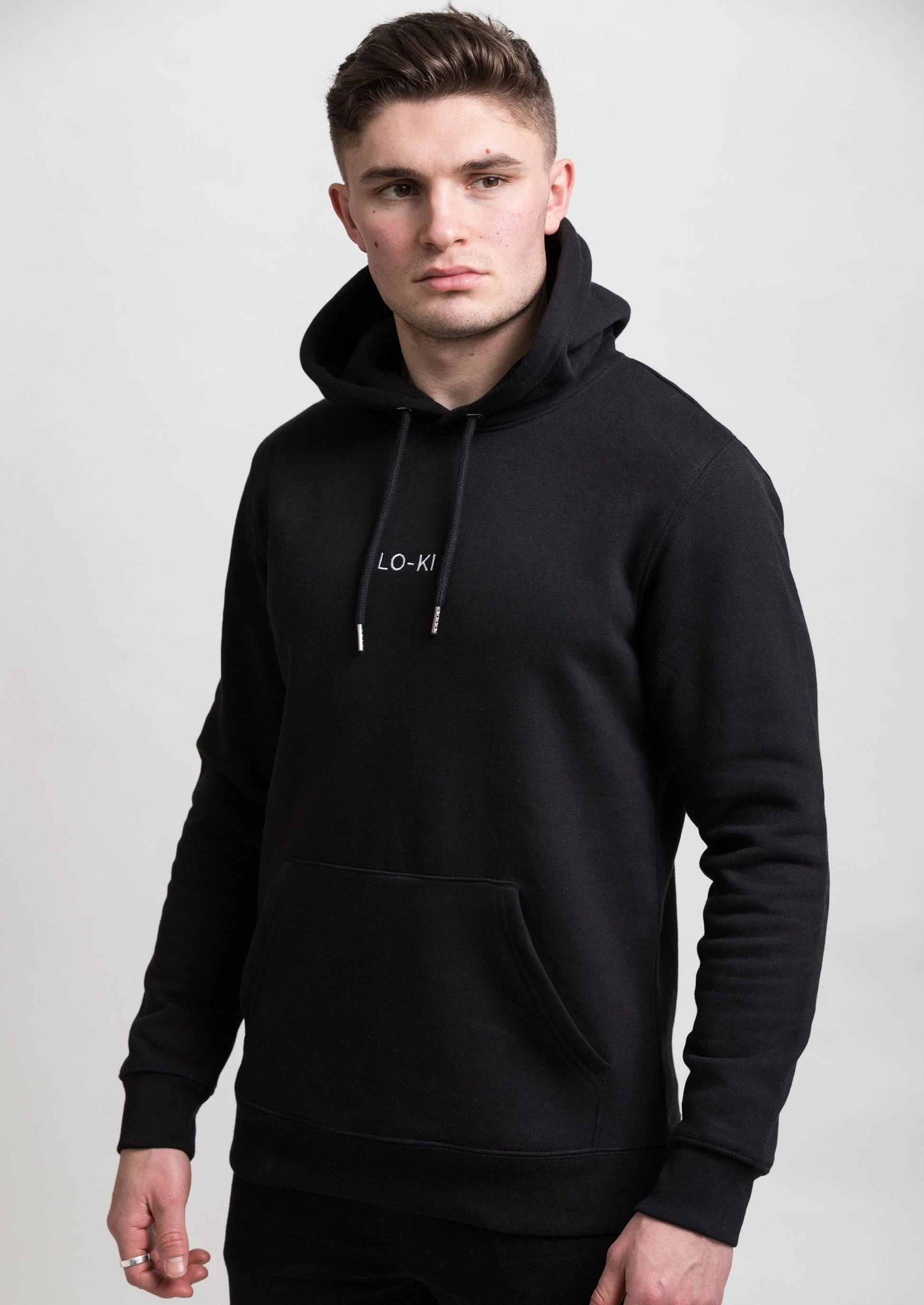 Black Organic Cotton Hoodie